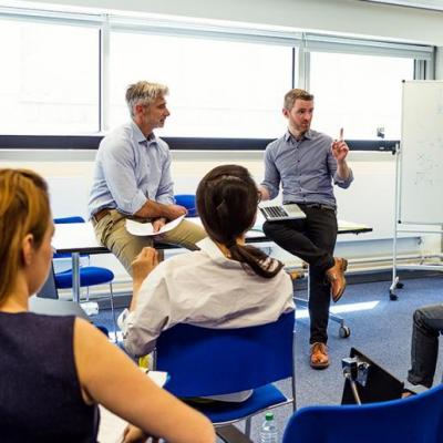 Adults in a learning environment