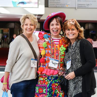 Join us in D.C. for the 2018 Annual Conference Three female educators pose for a picture during the 2018 Annual Conference