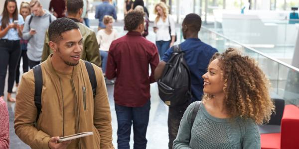 Summary of the NAEYC Professional Preparation Standards College students walking down a hallway