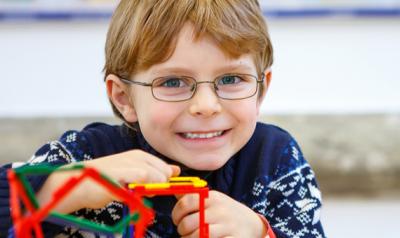 Kid in glasses