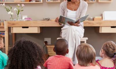 classroom teacher reading chair